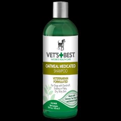 Vet's Best Oatmeal Medicated Shampoo Шампунь для собак с сухой кожей 470 мл vb10344 (0031658103447)