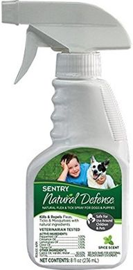 Sentry Natural Defense Dog спрей от блох, клещей и комаров для собак и щенков