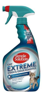 Simple Solution Cat Extreme Stain & Odor Remover для нейтрализации запахов и пятен 945мл ss10621 0010279106211