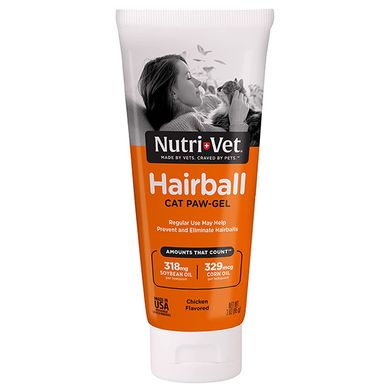 Nutri-Vet Hairball гель для выведения шерсти со вкусом курицы