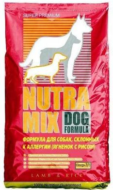 Nutra Mix Dog Lamb&Rice сухой корм с ягненком и рисом 3 кг.