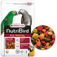 Versele-Laga NutriBird P15 Tropical Сухой корм для крупных попугаев 1 кг