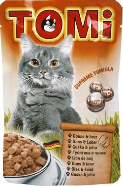TOMi Cat Goose liver Консервы с гусем и печенью для кошек