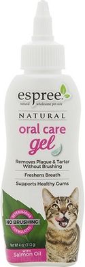 Espree Natural Oral Care Gel Salmon Гель для ухода за зубами кошек с маслом лосося 118 мл