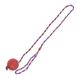 Karlie-Flamingo BALL WITH ROPE м'яч лита гума на мотузці 6.3 см.
