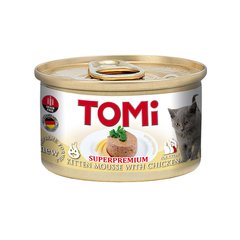 TOMi Cat Kitten with Chicken Консерва с курицей для котят, мусс