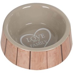 Flamingo Shabby Chic Bowl Heart Керамическая миска для собак и кошек 400 мл