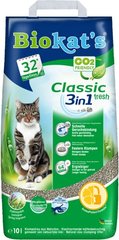 Biokat's Classic 3in1 Fresh Комкующийся наполнитель для кошачьего туалета, с ароматом 10 л