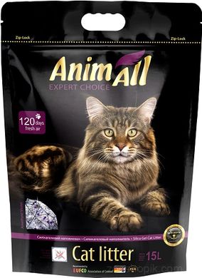 AnimAll Premium "Кристаллы аметиста" - силикагелевый наполнитель 5 л.