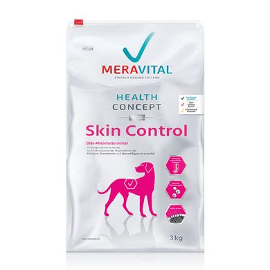 MERA MVH Skin Control корм дор. собак при дерматозах та надмірному випаданні шерсті 3 кг