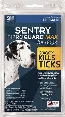 FiproGuard MAX от блох, клещей и вшей для собак 40-60 кг 1 пипетка