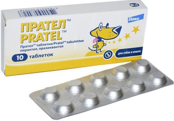 Pratel (Прател) таблетки від глистів для собак та котів