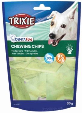 Trixie Denta Fun Жевательные чипсы со спирулиной 50 грамм