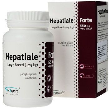 VetExpert HEPATIALE Forte 550 Large Breed – таблетки для покращення функцій печінки собак великих порід