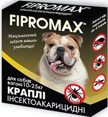 Fipromax Краплі від бліх та кліщів для собак вагою 10-25 кг 2 шт/уп