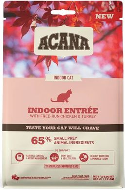 Сухой корм для котов Acana Indoor Entree Cat Для всех пород и стадий жизни 0.340 кг (a71448)
