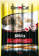 GimCat Sticks Turkey Палочки с индейкой для кошек 4 шт