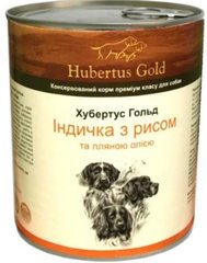 Hubertus Gold Індичка з рисом та лляною олією 800 гр