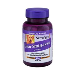 Nutri-Vet Tear Stain-Less добавка для собак, уменьшающая окрашивание шерсти слезами и слюной