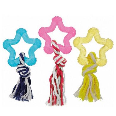 Karlie-Flamingo GOOD4FUN STAR WITH ROPE Іграшка для собак з мотузкою Зірка