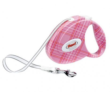 Flexi Fashion Ladies M Повідець-рулетка для собак вагою до 25 кг, стрічка 5 м Pink