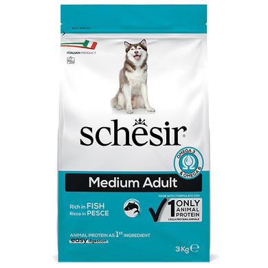 Schesir Dog Medium Adult Fish 3 кг