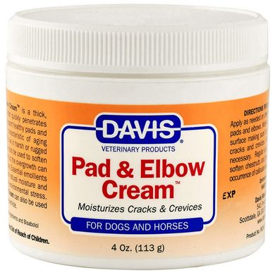 Davis Pad & Elbow Cream Заживляющий крем для лап и локтей собак 113 мл