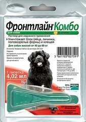 Frontline Комбо Капли от блох и клещей для собак 40-60 кг