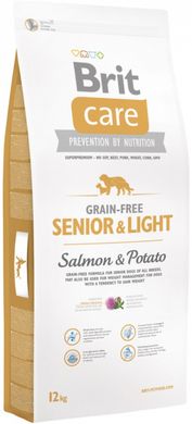 Brit Care Grain-free Senior & Light Salmon & Potato 1 кг.
