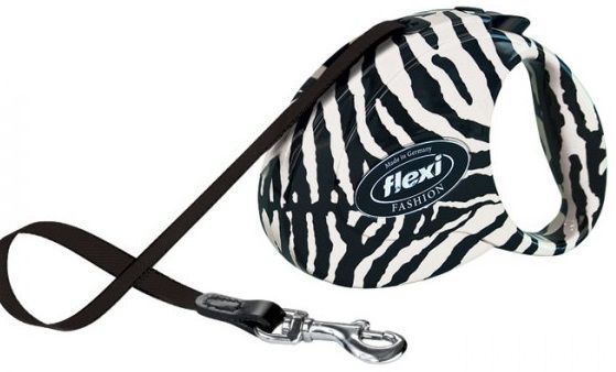 Flexi Fashion Ladies S Поводок-рулетка для собак весом до 12 кг, лента 3 м. Леопард