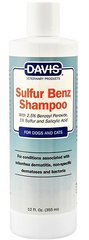 Davis Sulfur Benz Shampoo Шампунь для собак та котів із захворюваннями шкіри 50 мл