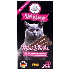 TOMi Delicious Mini Sticks Liver Sausage Ласощі з ліверною ковбасою для котів