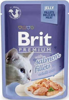 Brit Premium Cat філе лосося в желе 85 гр