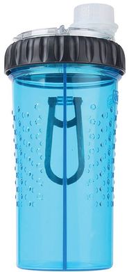 Dexas Snack-Duo Dual Подвійна пляшка для води та корму Блакитна