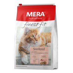 MERA finest fit Sterilized корм для стерилізованих котів, із свіжим м'ясом птиці і журавлиною, 4 кг