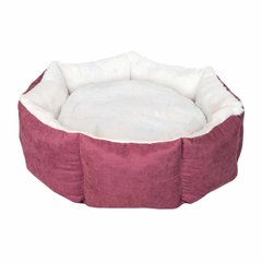 Лежак для тварини CUPCAKE ,круглий (марсала/беж) 50 см, 5кг S
