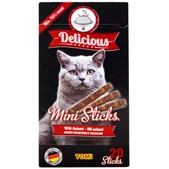 TOMi Delicious Mini Sticks Salami Ласощі з салямі для котів