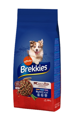 Brekkies Dog Beef для собак всех пород с говядиной 3 кг