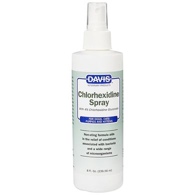 Davis Chlorhexidine Spray Спрей з 4% хлоргексидином для собак та котів 237 мл