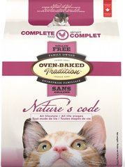 Oven-Baked Nature’s Code Cat Chicken Grain Free Беззерновой корм для кошек 350 грамм