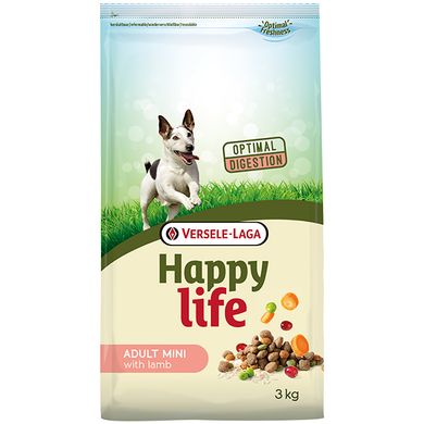 Happy Life Dog Mini Adult with Lamb 3 кг