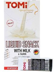 TOMi Liquid Snack Milk&Taurin Рідкі ласощі з молоком для котів
