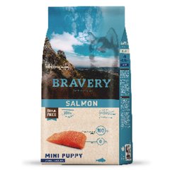 BRAVERY Salmon Mini Puppy ,сухий корм для цуценят дрібних порід,з лососем 600 гр