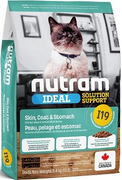 Nutram I19 Ideal Solution Support Sensetive Coat, Skin, Stomach Cat Food 340 грамм