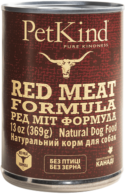 PetKind Red Meat Formula Консерва з яловичиною, ягням та рубцем для собак 369 гр