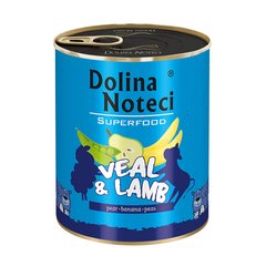 Консерва Dolina Noteci Superfood для cобак з телятиною та бараниною,800 гр (6 шт/уп)
