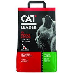 CAT LEADER Clumping 2xOdour Attack Fresh 5 кг