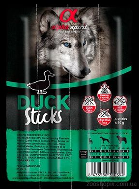 Alpha Spirit Duck Sticks Палички з качкою для собак 4 шт (as5108405)