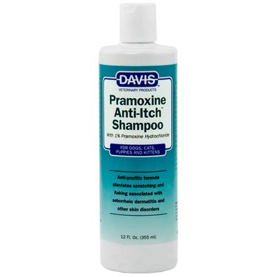 Davis Pramoxine Anti-Itch Shampoo Шампунь від сверблячки для собак та котів 355 мл