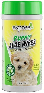 Espree Puppy Aloe Wipes Салфетки для щенков 50 шт
